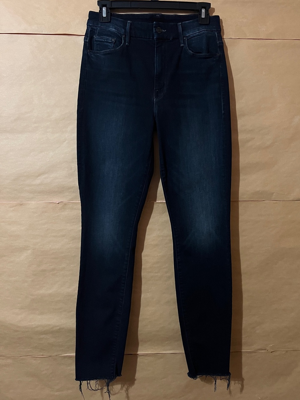 Mother | High Waisted Looker Ankle Fray Jeans Last Call Skinny Denim Size 28